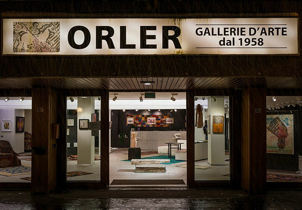 Our Fossil Design furniture on display at the Orler Art Gallery in Italy