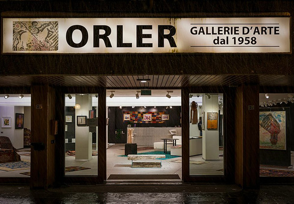The Orler Art Gallery in Italy Our Fossil Design furniture on display at the Orler Art Gallery in Italy